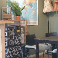 Cosy interior at Seeds Cafe in Fornebu