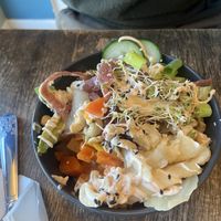 Poke bowl  at Seeds Cafe in Fornebu