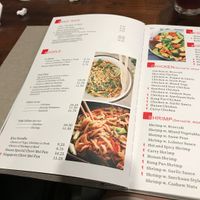 Loads of options. The menu is an entire book! at Red Ginger Asian Bistro in Lake City