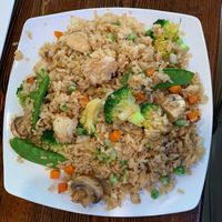 Veggie Fried Rice no egg  at Red Ginger Asian Bistro in Lake City