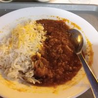 Vegetable curry whit plain rice at Radhe Krishna in Lisbon