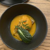 Pumpkin hot starter at KLE in Zurich