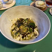 Pasta with mushroom and white sauce    at KLE in Zurich