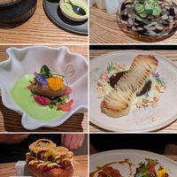 6 course meal including bread and dips at KLE in Zurich