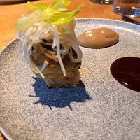 Kartoffelgratin mit Gemüse und Selleriesalat at KLE in Zurich