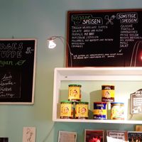 Selection of vegan food at Sedan Café in Freiburg