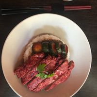 Rice and mock meat at Fēng Wèi Tíng 豐味亭 in Taipei