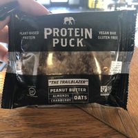 Vegan protein puck at The Chocolate Moose in Nashville