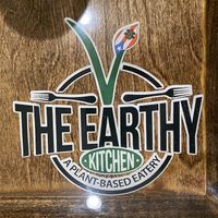 Logo on table  at The Earthy Kitchen in Orlando