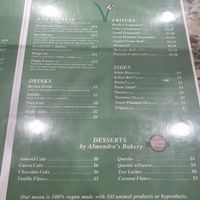 Menu at The Earthy Kitchen in Orlando