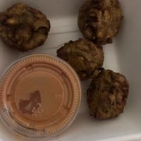 Mofongo balls  at The Earthy Kitchen in Orlando