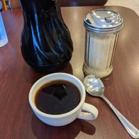 Coffee with plant based creamer at The Earthy Kitchen in Orlando