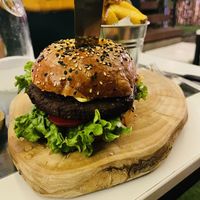 BBQ Burger  at Lounge del Brujo Vegan Kitchen & Bar Cayma in Arequipa