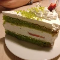 Cake of some kind at Loving Hut - Na Porici in Prague