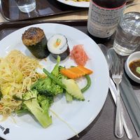 Look at the variety on that plate  at Loving Hut - Na Porici in Prague