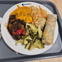 Buffet plate at Loving Hut - Na Porici in Prague