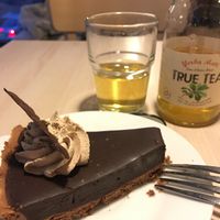Delicious Vegan chocolate Cale  at Loving Hut - Na Porici in Prague