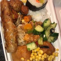 Buffet food  at Loving Hut - Na Porici in Prague