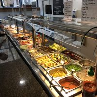 Buffet selection  at Loving Hut - Na Porici in Prague