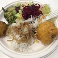 buffet  at Loving Hut - Na Porici in Prague