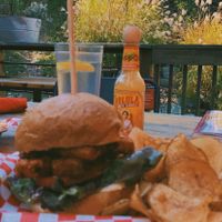 Tempeh burger (Buffalo)  at The Cardinal in Boone
