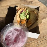 Garden wrap with tasty juice.  at Disneyland - Ronto Roasters in Anaheim