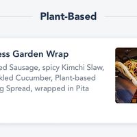 Vegan Wrap is really good! at Disneyland - Ronto Roasters in Anaheim