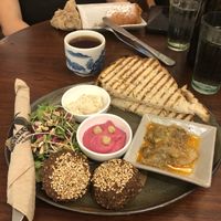 Falafel plate   at Coffee Ideas in Auroville