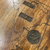 Beautiful tables   at Coffee Ideas in Auroville