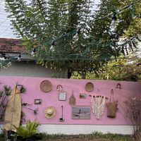 Outside   at Moochie's Cafe in Weligama
