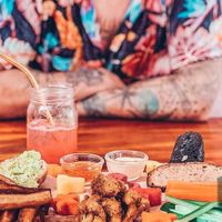 Mezze platter at Moochie's Cafe in Weligama