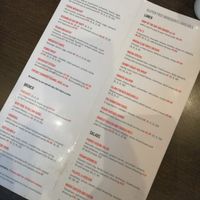 Menu at Mocha Beans in Ballina