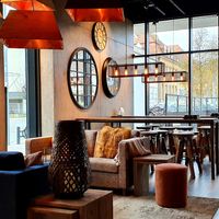 Cosy seats at Espresso House in Soenderborg