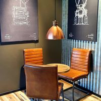 Cool interior at Espresso House in Soenderborg