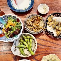 Vegan appetizers  at Itadakizen in London