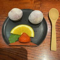 Passion fruit Mochi  at Itadakizen in London