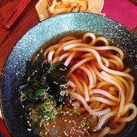 Udon with tempura at Itadakizen in London