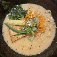 Creamy vegan tonkotsu - delicious!   at Itadakizen in London