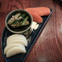 Tsukemono (Japanese-style pickles) at Itadakizen in London