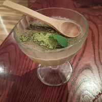 Matcha purin. at Itadakizen in London