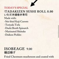   at Itadakizen in London