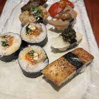 Sushi sampler  at Itadakizen in London