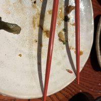 I got so excited I actually bit the tip off of one of my chopsticks. 😆  at Itadakizen in London