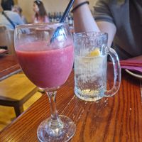 Smoothie and sour plum cocktail at Itadakizen in London