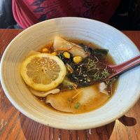 dumpling soup  at Itadakizen in London