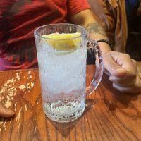 gin and tonic with yuzu  at Itadakizen in London