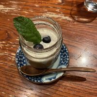 Roasted Barley Coffee Purin  at Itadakizen in London