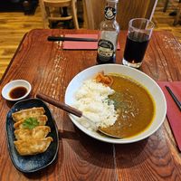 Grainy katsu sauce and very crispy quoza at Itadakizen in London