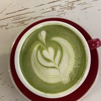 Matcha with oat milk  at Sip and Wonder in Alicante