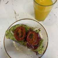 Roasted tomato avo toast  at Sip and Wonder in Alicante